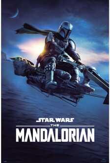 Poster Star Wars The Mandalorian Speeder Bike 2 61x91,5cm Divers - 61x91.5 cm