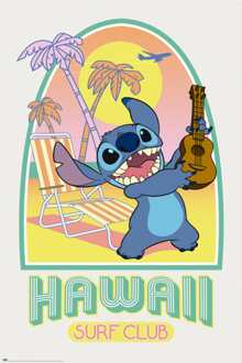 Poster Stitch - Hawaii Club Surf 61x91,5cm Divers - 61x91.5 cm
