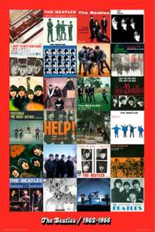 Poster The Beatles - Era 1962-1966 61x91,5cm Divers - 61x91.5 cm