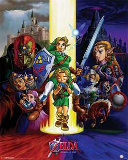 Poster The Legend of Zelda Ocarina of Time 40x50cm Multikleur