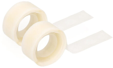 Poster/verjaardagsversiering plakband plak rondjes - 2x rollen - 5 meter rol - ophangen