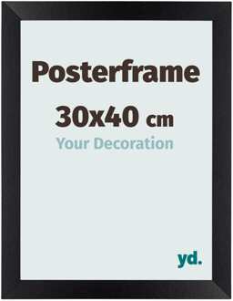 Posterlijst 30x40cm Zwart Mat MDF Parma - 30x40 cm