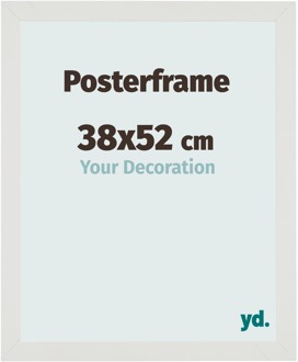 Posterlijst 38x52cm Wit Mat MDF Parma - 38x52 cm