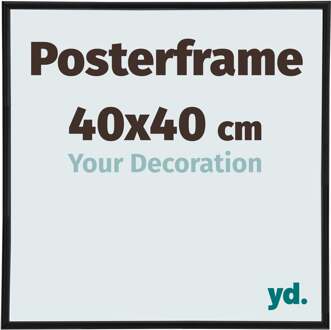 Posterlijst 40x40cm Zwart Mat Kunststof Paris - 40x40 cm