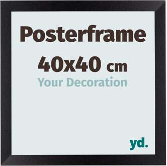 Posterlijst 40x40cm Zwart Mat MDF Parma - 40x40 cm