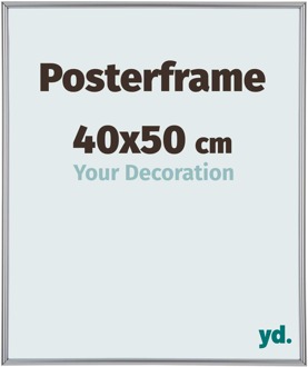 Posterlijst 40x50cm Zilver Hoogglans Kunststof Paris - 40x50 cm