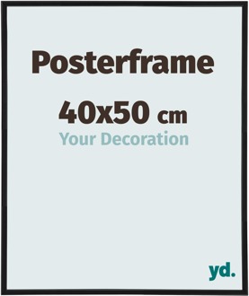 Posterlijst 40x50cm Zwart Mat Kunststof Paris - 40x50 cm