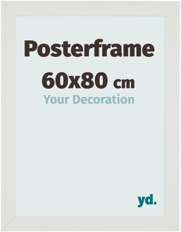 Posterlijst 60x80cm Wit Mat MDF Parma - 60x80 cm