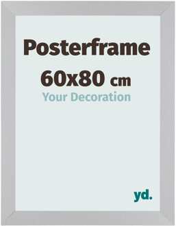 Posterlijst 60x80cm Zilver Mat MDF Parma - 60x80 cm