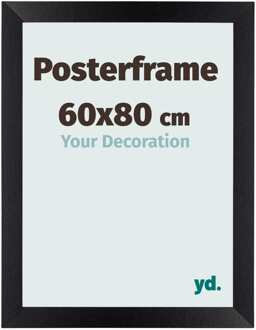 Posterlijst 60x80cm Zwart Mat MDF Parma - 60x80 cm