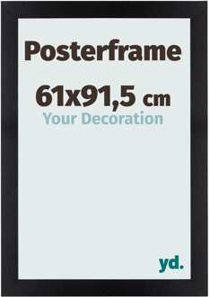 Posterlijst 61x91,5cm Zwart Mat MDF Parma - 61x91.5 cm