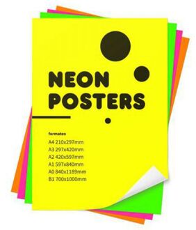 Posters op fluo papier (25 st) drukken