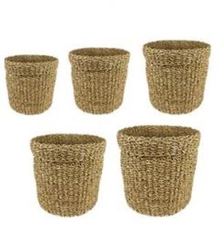 Pot bror natural bloempot binnen set van 5