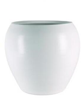 Pot cresta pure white witte bloempot binnen 28 cm