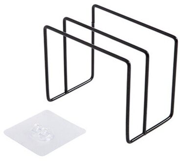 Pot Deksel Houder Ijzer Snijplank Houder Stand Keuken Organisator Rack Opknoping Boord Plank Pan Deksel Deksel Opbergrek zwart