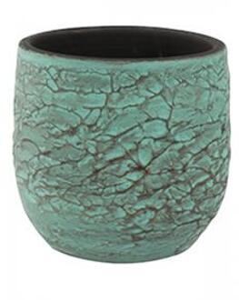 Pot evi antiq bronze bloempot binnen 15 cm Groen