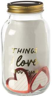 Pot things I love about you - ø9.8x17.5 cm