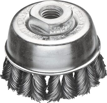 Potborstel | d. 65 mm M14 draaddikte 0,5 mm | staal | 12500 min-¹ | 1 stuk - 482217WZ 482217WZ