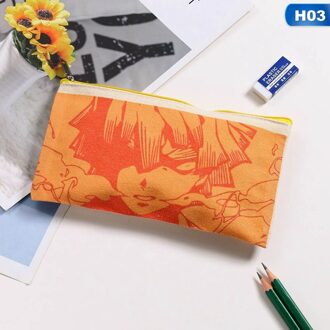 Potlood Pouch Student Briefpapier Pencilcase Canvas Art Pen Wrap Case Opslag Schoolbenodigdheden Potlood Tas 03