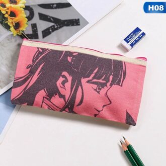 Potlood Pouch Student Briefpapier Pencilcase Canvas Art Pen Wrap Case Opslag Schoolbenodigdheden Potlood Tas 08