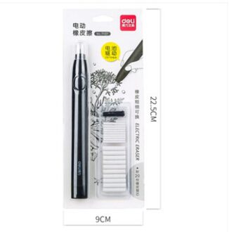 Potlood Tekening Mechanische Elektrische Gum Leuke Gekneed Gummen Voor Kinderen School Kantoorbenodigdheden Rubber Potlood Gum Refill zwart