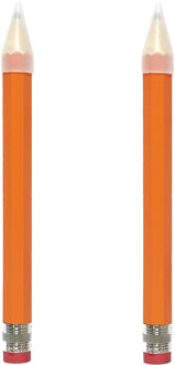 Potlood XXL - 2x - 36 cm - gigantisch potlood - fun cadeau - foppotlood - fopartikel - mega