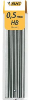 Potloodstift Bic 0.5mm HB koker a 12st