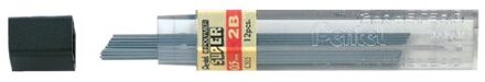 Potloodstift Pentel 0.5mm zwart per koker 2B