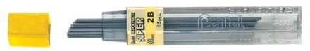 Potloodstift Pentel 0.9mm zwart per koker 2B