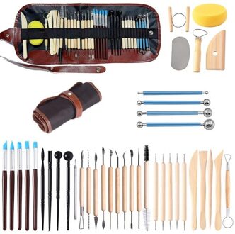 Pottery Sculpting Tools Set 40pcs Practical Ceramic Clay Carving Tools