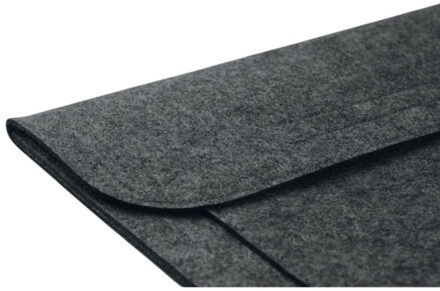 Pouchlo 15 vilten laptophoes Grijs - One size