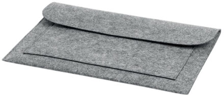 Pouchlo 15 vilten laptophoes - maat One size Grijs