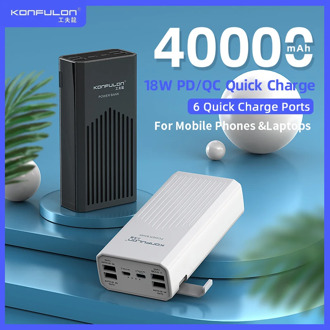 Power Bank 40000mah QC 3.0 PD 18W Two-Way Quick Charge Bank Power12V Powerbank For Laptop/Notebook Power Bank For IPhone 12