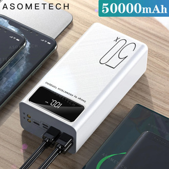 Power Bank 50000mAh Portable Charger LED Light Poverbank Powerbank 50000 mAh External Battery For iPhone Xiaomi Samsung Huawei