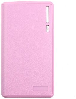 Power Bank Buitenste Usb Opladen Batterij Case Container Geen Lassen Slijtvaste Grote Capaciteit Houder Portable Voor 18650 Batterij roze for 6stk