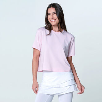 Power Box T-shirt Dames-Roze - XS,M
