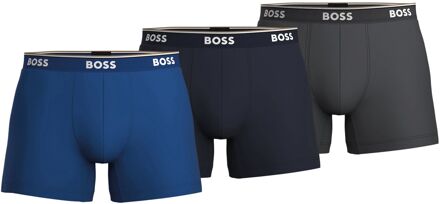 Power Brief Boxershorts Heren (3-pack) blauw - donker grijs - zwart - S