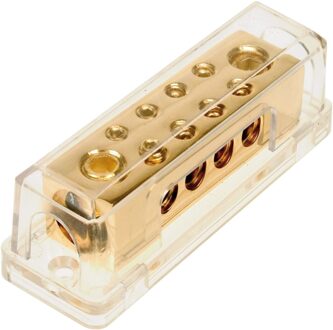 Power distribution block (gold) 2x50 mm² in/ 8x10 mm² out 30360102
