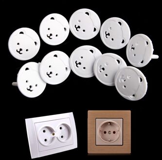 Power Kid Socket Cover Baby Kind Protector Guard Mains Punt Eu Plug Beer 10Pcs