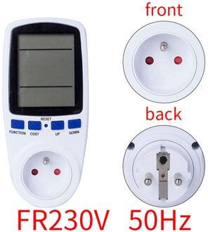 Power Meter Digitale Lcd Energy Meter Wattmeter Monitoring Apparaat Wattage Elektriciteit Kwh Power Meten Outlet Analyzer FR plug