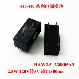 Power module 220 V naar 5 V module power 2.5 W output 500mA HAW2.5-220S05A3