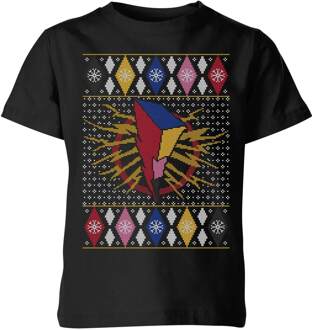 Power Rangers Kids' Christmas T-Shirt - Black - 122/128 (7-8 jaar) Zwart - M