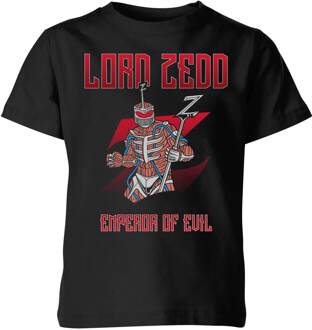 Power Rangers Lord Zedd Kids' T-Shirt - Zwart - 122/128 (7-8 jaar) - M