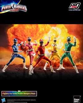 Power Rangers Turbo FigZero Action Figures 1/6 5-Pack Turbo Power Rangers 30 cm