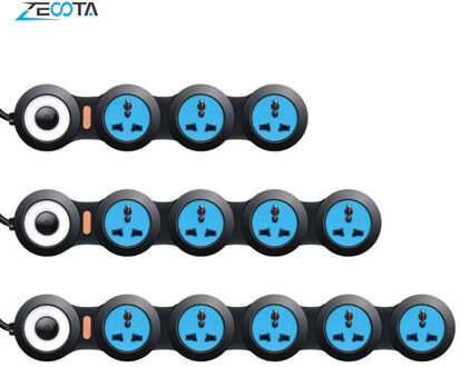 Power Strip 4 Elektrische Universele Outlets UK/EU/US/AU Stekkers Overspanningsbeveiliging Socket 1.8m Extension kabel Ruimtebesparend Praktische AU plug / 5 Sockets