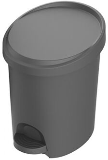 Power Tower Stepy bin pedaalemmer 6 liter met binnenemmer antraciet Grijs