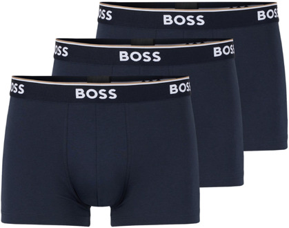 Power Trunk Boxershorts Heren (3-pack) donker blauw - wit - XXL