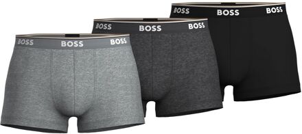 Power Trunk Boxershorts Heren (3-pack) grijs - donker grijs - zwart - wit - XL