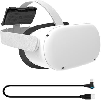 Powerbank Bevestigingsbeugel Voor Oculus Quest 2 Vr Headset Batterij Fixing Houder Voor Oculus Quest 1/2 Vr Accessoires met usb kabel
