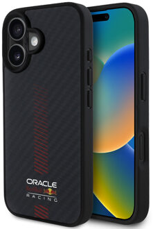 Powerbar Backcover MagSafe voor de Apple iPhone 16 - Zwart